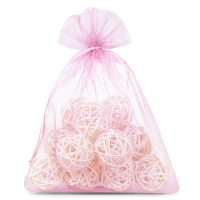 Sacchetti di organza 12 x 15 cm - rosa chiaro Sacchetti rosa