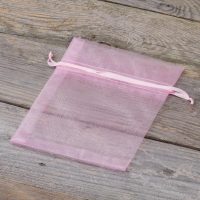 Sacchetti di organza 12 x 15 cm - rosa chiaro San Valentino
