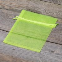 Sacchetti di organza 12 x 15 cm - neon verde Sacchetti di organza