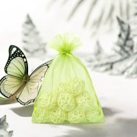 Sacchetti di organza 12 x 15 cm - verde Sacchetti piccoli 12x15 cm