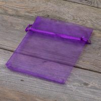 Sacchetti di organza 12 x 15 cm - viola Festa della Donna