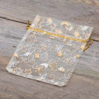 Sacchetti di organza 12 x 15 cm - Natale / 8 Cosmetici