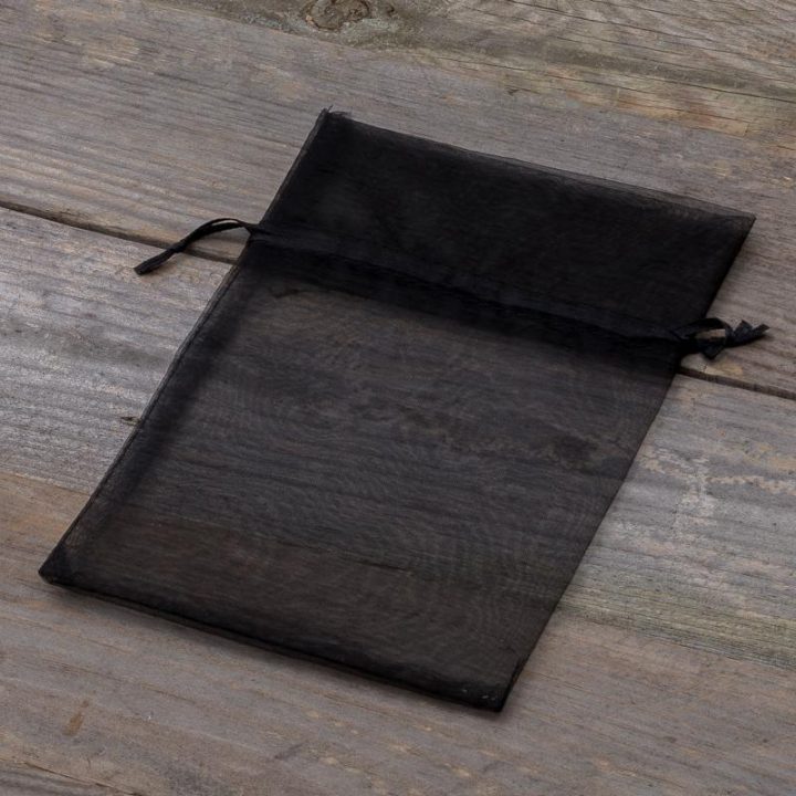 Sacchetti di organza 13 x 18 cm - nero Halloween