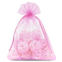 Sacchetti di organza 13 x 18 cm - rosa Sacchetti rosa