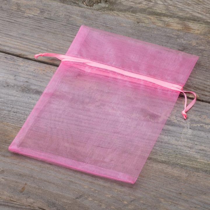 Sacchetti di organza 13 x 18 cm - rosa Sacchetti occasionali