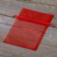 Sacchetti di organza 13 x 18 cm - rosso Sacchetti medi