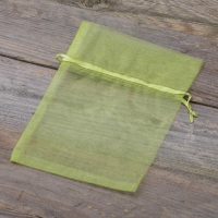 Sacchetti di organza 13 x 18 cm - verde Sacchetti medi