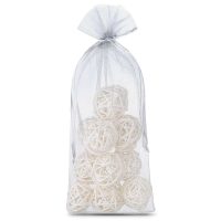 Sacchetti di organza 13 x 27 cm - argento Sacchetti medi 13x27 cm