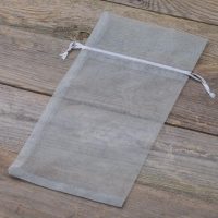 Sacchetti di organza 13 x 27 cm - argento Sacchetti per frutta