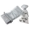 Sacchetti di organza 13 x 27 cm - argento Sacchetto di Natale