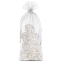 Sacchetti di organza 13 x 27 cm - bianco Sacchetti medi 13x27 cm