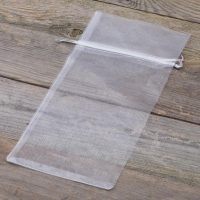 Sacchetti di organza 13 x 27 cm - bianco Sacchetti occasionali