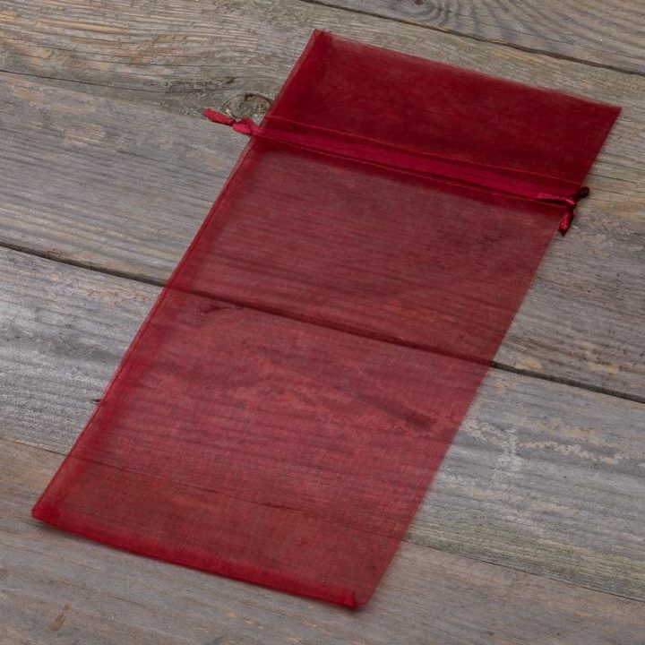 Sacchetti di organza 13 x 27 cm - bordeaux Sacchetti per frutta
