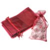 Sacchetti di organza 13 x 27 cm - bordeaux Sacchetto di Natale