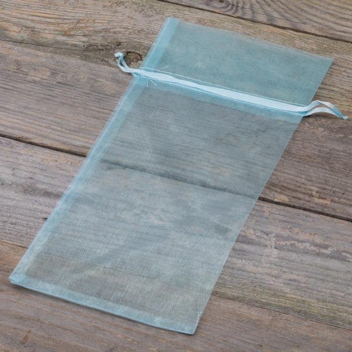 Sacchetti di organza 13 x 27 cm - celeste Sacchetti per frutta