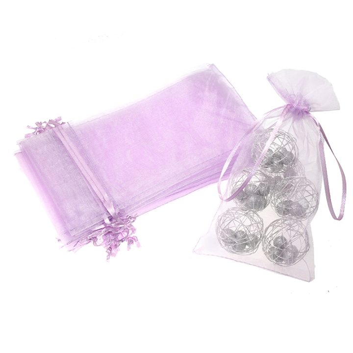 Sacchetti di organza 13 x 27 cm - lilla Sacchetti di organza