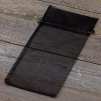 Sacchetti di organza 13 x 27 cm - nero Halloween