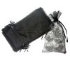 Sacchetti di organza 13 x 27 cm - nero Sacchetti di organza