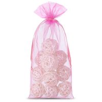 Sacchetti di organza 13 x 27 cm - rosa Sacchetti medi 13x27 cm