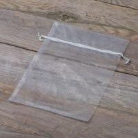 Sacchetti di organza 15 x 20 cm - argento Sacchetti di organza