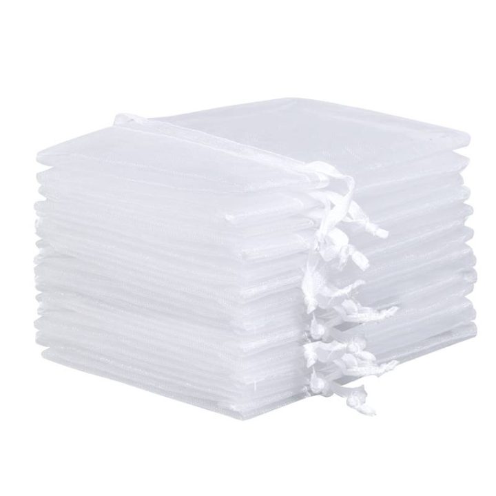 Sacchetti di organza 15 x 20 cm - bianco Sacchetti medi