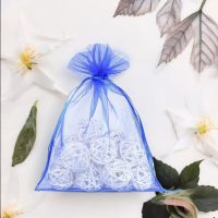 Sacchetti di organza 15 x 20 cm - blu Sacchetti medi 15x20 cm