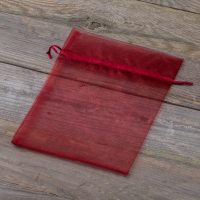 Sacchetti di organza 15 x 20 cm - bordeaux Pasqua