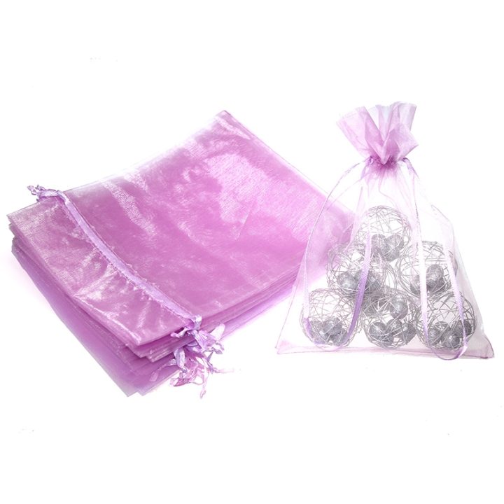Sacchetti di organza 15 x 20 cm - lilla Festa della Donna