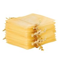 Sacchetti di organza 15 x 20 cm - oro Sacchetti medi