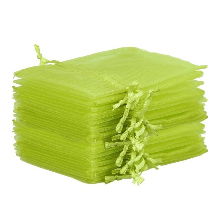 Sacchetti di organza 15 x 20 cm - verde Pasqua