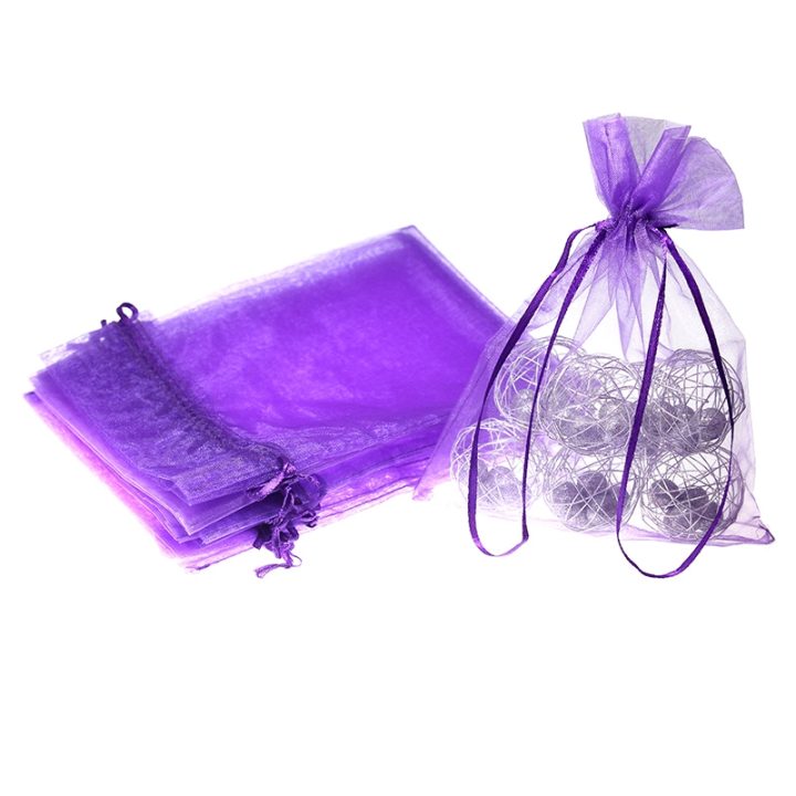 Sacchetti di organza 15 x 20 cm - viola Lavanda e fragranze essiccate