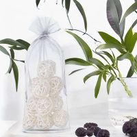 Sacchetti di organza 15 x 33 cm - argento Sacchetti argento / grigio