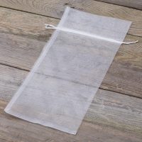 Sacchetti di organza 15 x 33 cm - bianco Giardino e piante di casa