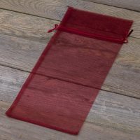 Sacchetti di organza 15 x 33 cm - bordeaux San Valentino