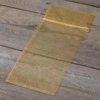 Sacchetti di organza 15 x 33 cm - oro Sacchetto di Natale