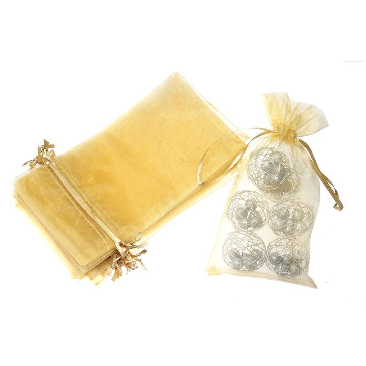 Sacchetti di organza 15 x 33 cm - oro Sacchetti medi
