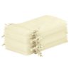Sacchetti di organza 16 x 37 cm - avorio Sacchetti medi 16x37 cm
