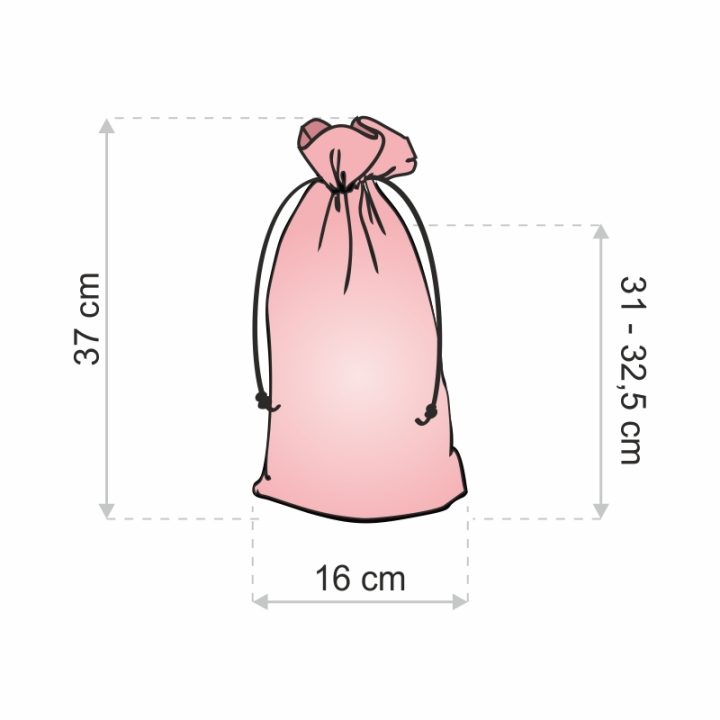 Sacchetti di organza 16 x 37 cm - avorio Decorazione di interni