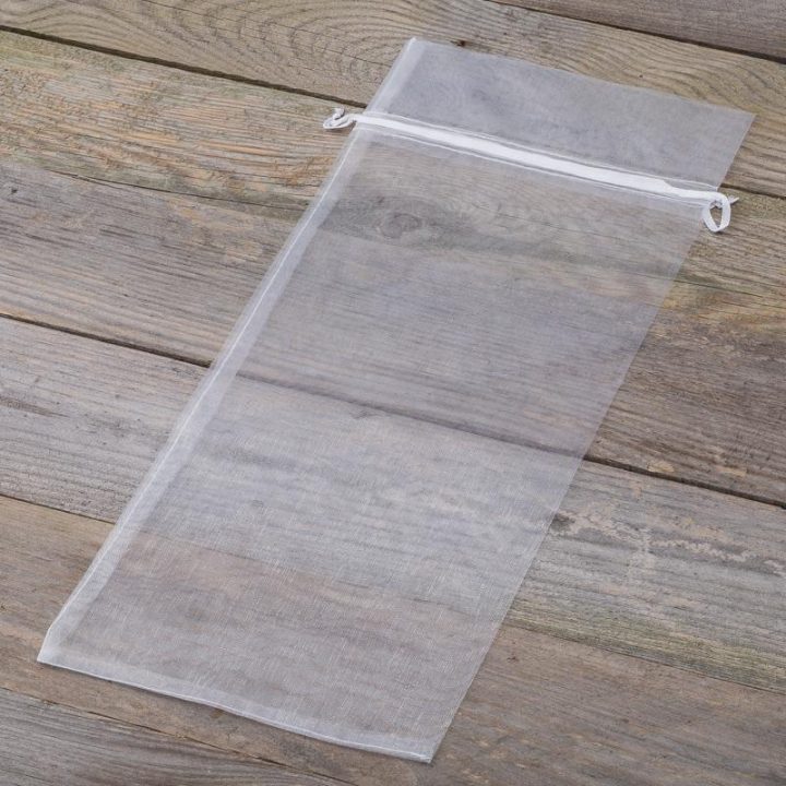 Sacchetti di organza 16 x 37 cm - bianco Decorazione di interni