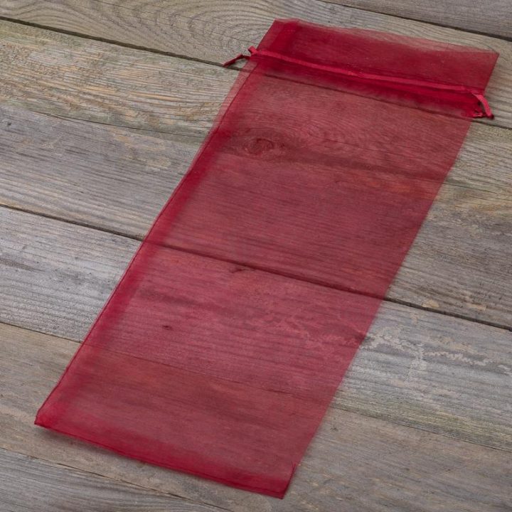 Sacchetti di organza 16 x 37 cm - bordeaux Decorazione di interni