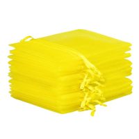 Sacchetti di organza 18 x 24 cm - giallo San Valentino