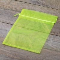 Sacchetti di organza 18 x 24 cm - neon verde Pasqua