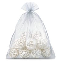 Sacchetti di organza 26 x 35 cm - argento Sacchetti per frutta