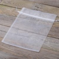 Sacchetti di organza 26 x 35 cm - bianco Sacchi con chiusura rapida e semplice