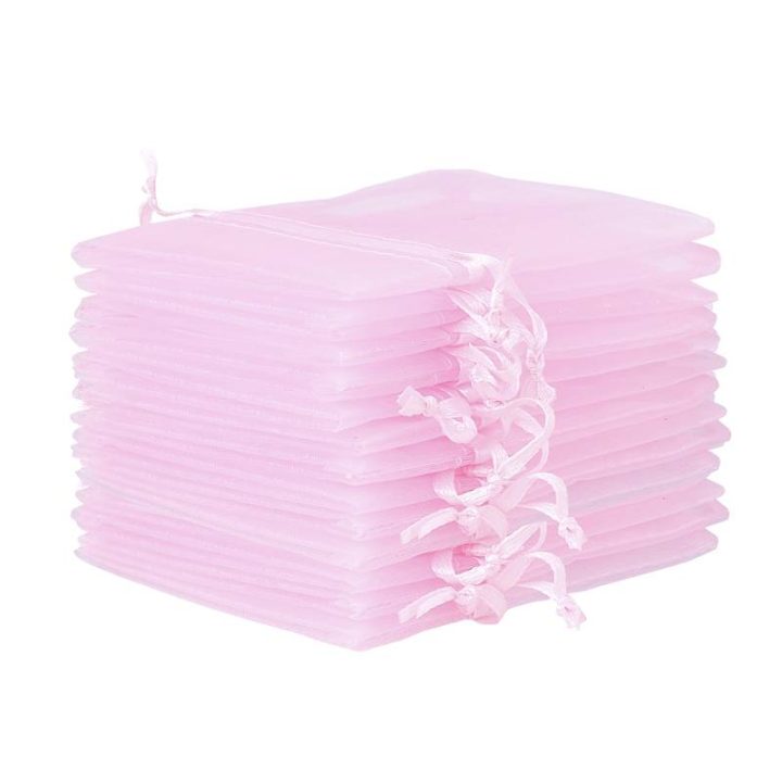 Sacchetti di organza 26 x 35 cm - rosa Saco grandi 26x35 cm