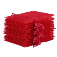 Sacchetti di organza 30 x 40 cm - bordeaux Sacchi di organza