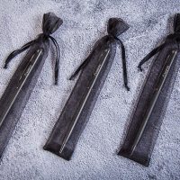 Sacchetti di organza 3,5 x 19 cm - nero Halloween