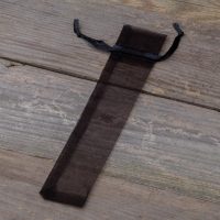 Sacchetti di organza 3,5 x 19 cm - nero Prima Comunione