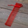 Sacchetti di organza 3,5 x 19 cm - rosso San Valentino
