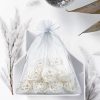Sacchetti di organza 40 x 55 cm - argento Sacchetti argento / grigio